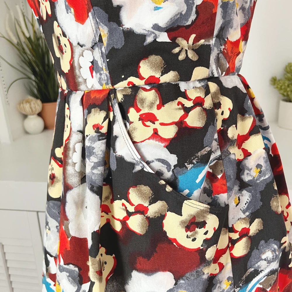 BHLDN Hitherto Vox Populi Moody Floral Garden Dress Multicolor Size S/6 - Picture 4 of 9